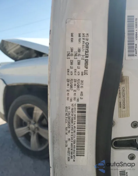 2012 Jeep Compass Sport from USA, damaged, VIN 1C4NJCBA7CD652539